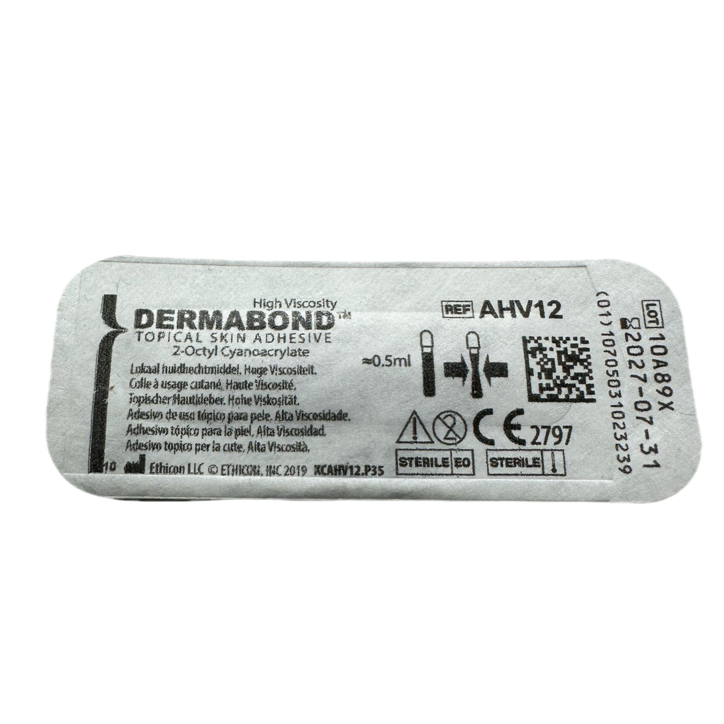 Dermabond Ahv12 Alta Viscosidad 0.5 ML