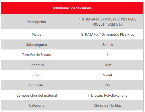 Stratafix 1 Symmetric PDS Plus SXPP1A400 (1 pieza)