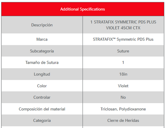 Stratafix 1 Symmetric PDS Plus SXPP1A400 (1 pieza)
