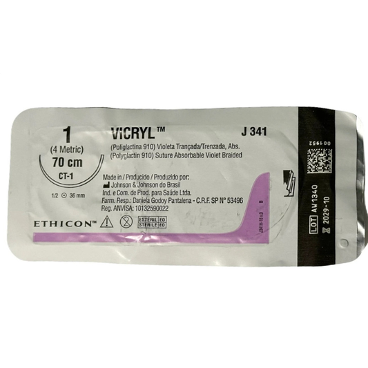 Sutura Vicryl 1 J341 CT1 (1 pieza)