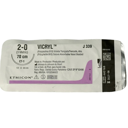 Sutura Vicryl 2-0 J339 CT1 (1 pieza)