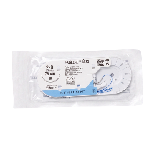 Sutura Prolene 2-0 SH 8833 Propileno (1 pieza)