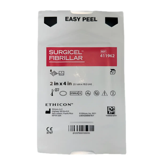 Surgicel Fibrillar 5.1 x 10.2 cm Hemostático Absorbible 411962